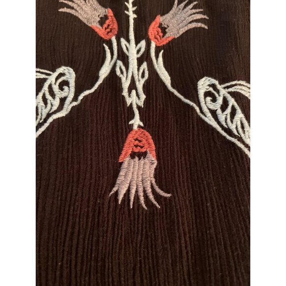 Intimately, free people, halter dress , tassels Boho Black Embroidered Lady Sz S - Picture 4 of 16